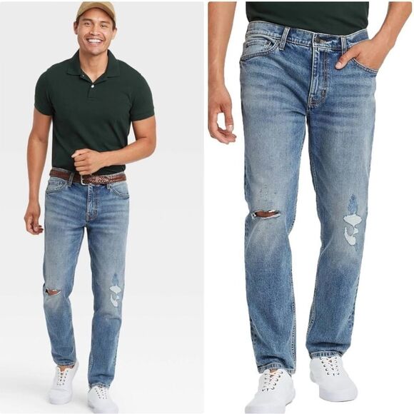 Original Use Slim fit Taper Jeans distressed - Picture 1 of 9